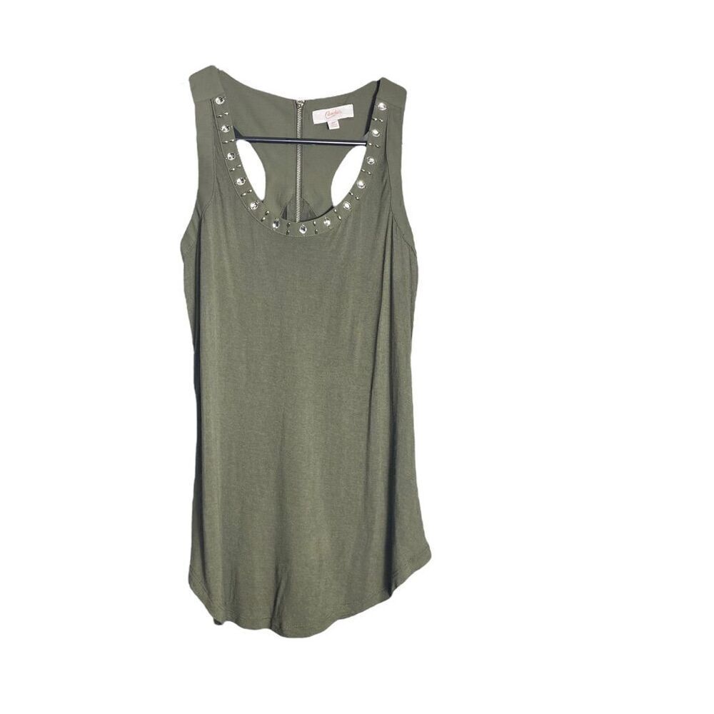 Candies embellished halter tank size XS